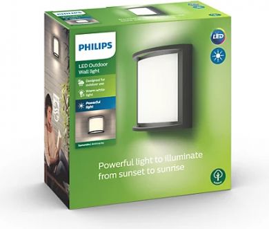 Philips Outdoor wall lantern Samondra 1x12W 1200lm IP44 Anthracite 915005554401 | Elektrika.lv