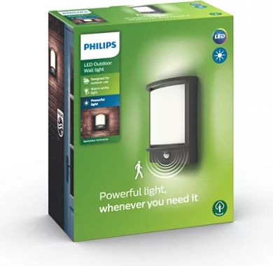 Philips Outdoor wall lantern Samondra IR 1x12W 1200lm IP44 Anthracite 915005554501 | Elektrika.lv