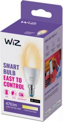 WiZ Smart LED bulb Wi-Fi BLE 40W C37 E14 927 DIM 1PF/6 929002448522 | Elektrika.lv