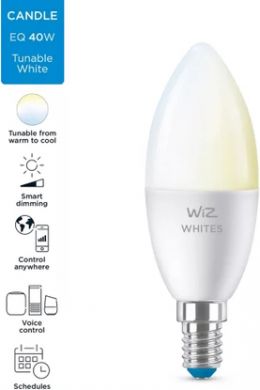 WiZ Smart LED bulb Wi-Fi BLE 40W C37 E14 927-65 TW 1PF/6 929002448722 | Elektrika.lv