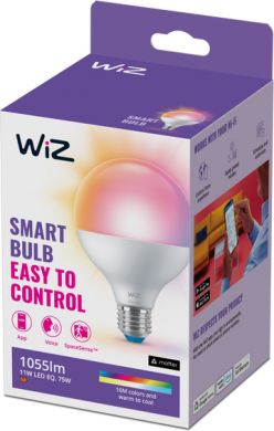 WiZ Viedā LED spuldze Wi-Fi BLE 75W G95 E27 922-65 RGB 1PF/6 929003604701 | Elektrika.lv