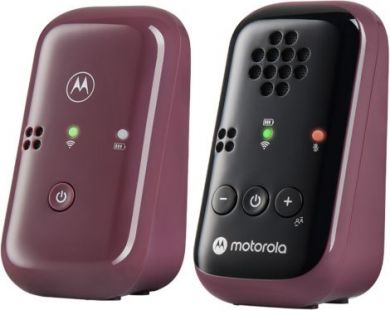  Motorola | Crystal-clear HD sound; 10 hours of battery life; The portable, magnetic design powers off the units automatically | Travel Audio Baby Monitor | PIP12 | Burgundy 505537471585