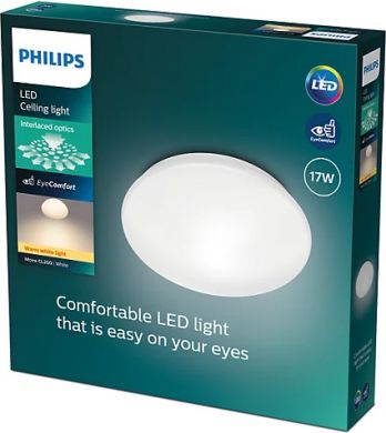 Philips Ceiling luminaire Moire CL200 EC RD 17W 2700K W HV 06 1700lm IP20 LED White 915005778801 | Elektrika.lv