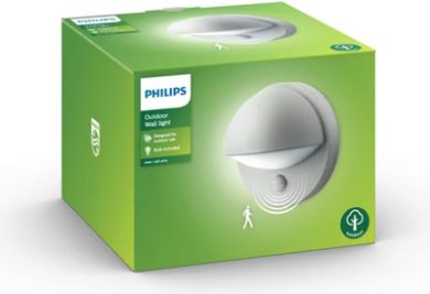 Philips Outdoor wall luminaire June IR 1x12W E27 IP44 Grey 915002145905 | Elektrika.lv