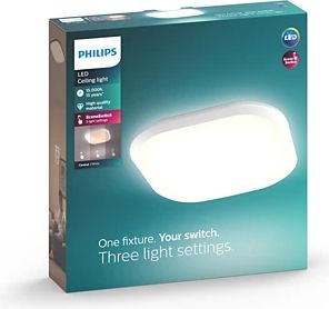Philips Потолочный светильник CAVANAL SQ LED 2700K 1x18W 230V IP20 белый 915005676801 | Elektrika.lv