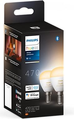 Philips HueWA Bulb 5.1W Luster E14 EU 470lm 2200-6500K 2 pcs. 929003573702 | Elektrika.lv