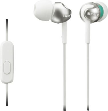 Sony In-ear Headphones EX series, Built-in microphone, White MDREX110APW.CE7 | Elektrika.lv