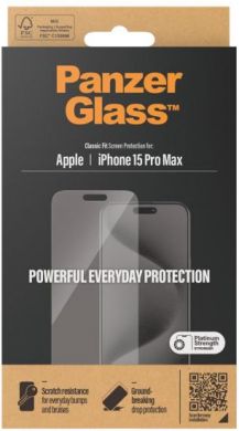 PanzerGlass PanzerGlass | Screen protector | Apple | Phone 15 Pro Max | Glass | Transparent 2808