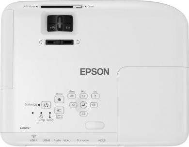 Epson Epson 3LCD projector EB-W06 WXGA (1280x800), 3700 ANSI lumens, White V11H973040 | Elektrika.lv