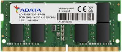 Adata ADATA | 8 GB | SO-DIMM | 2666 MHz | Notebook | Registered No | ECC No AD4S26668G19-SGN