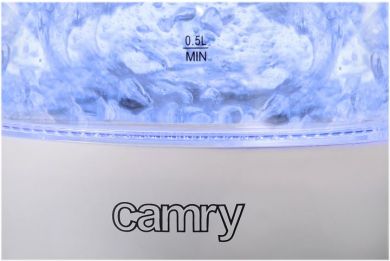Camry Electric Kettle Standard 2000 W, 1.7 L, Glass, Transparent/Black CR 1251W | Elektrika.lv
