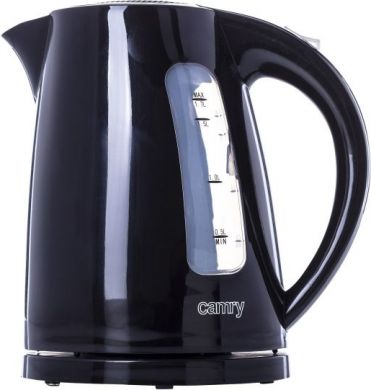 Camry Electric kettle CR 1255 Standard, 2200W, 1.7 L, Plastic, Black CR 1255B | Elektrika.lv