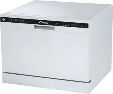 Candy Table | Dishwasher | CDCP 8 | Width 55 cm | Number of place settings 8 | Number of programs | Energy efficiency class F | White CDCP 8
