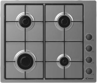 Candy Candy Hob CHW6LBX  Gas, Number of burners/cooking zones 4, Rotary knobs, Stainless steel CHW6LBX | Elektrika.lv