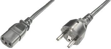 Digitus  Digitus | Power Cord Cable | Power Cord, Schuko (CEE 7/7) - C13 M/F, H05VVF3G 0.75qmm | Black AK-440110-012-S