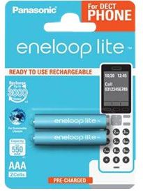 Panasonic Batteries rechargeable ENELOOP  Lite BK-4LCCE/2DE AAA, 550 mAh, 2 pc(s) BK-4LCCE/2DE | Elektrika.lv