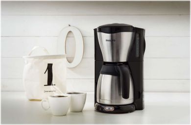 Philips Philips | Coffee Maker | HD7546/20 | Drip | 1000 W | Black/Metal HD-7546/20