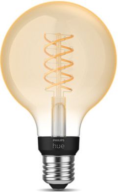 Philips HueW Умная LED лампочка 7.2W Fil G93 E27 EUR 2100K 550lm 929003051901 | Elektrika.lv