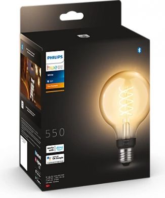 Philips HueWA Smart LED bulb 7.2W Fil G93 E27 EUR 2100K 550lm 929003051901 | Elektrika.lv