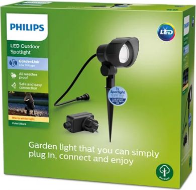 Philips Outdoor luminaire LV Spot pack 1x24W 2700K 600lm IP44 5m Black 929003261901 | Elektrika.lv