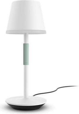 Philips Table lamp Hue Go Portable 6W 370/530lm 2000-6500K EU/UK White 929003128401 | Elektrika.lv