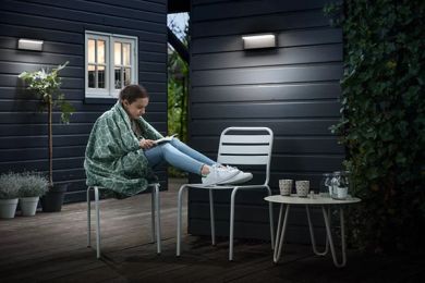 Philips Outdoor wall luminaire Bustan LED 4000K 1000lm 2x4.5W IP44 Anthracite 915005378302 | Elektrika.lv
