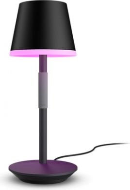 Philips Table lamp Hue Go Portable EU/UK 370/530lm 2000-6500K IP20/54 6W Black 929003128501 | Elektrika.lv