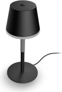 Philips Table lamp Hue Go Portable EU/UK 370/530lm 2000-6500K IP20/54 6W Black 929003128501 | Elektrika.lv