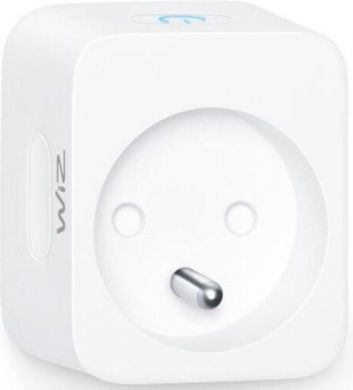 WiZ Smart plug WiZ Smart With powermeter, Type-E WiFi/Bluetooth, White, 230V (10A) 929002427201 | Elektrika.lv
