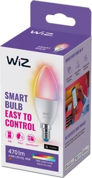 WiZ Smart LED bulb Wi-Fi BLE 40W C37 E14 922-65 RGB 2200-6500K 470lm 1PF/6 929002448822 | Elektrika.lv