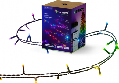 Nanoleaf Nanoleaf | 1D Outdoor Holiday String Lights Starter Kit 250LED 20m | 18 W | RGBW | WiFi, Matter NF084K02-20XLS