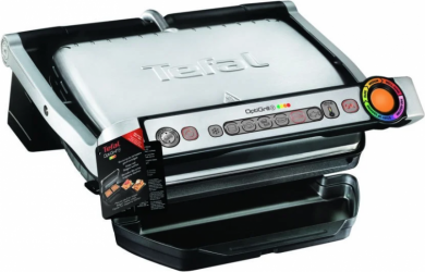 Tefal TEFAL | OptiGrill+ + Waffle plate set | GC716D12 | Electric Grill | 2000 W | Silver GC716D12