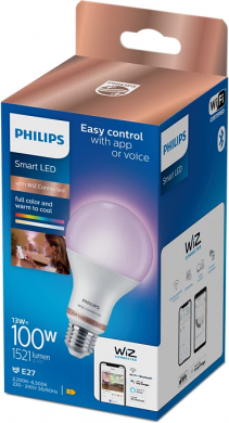 WiZ WiZ Smart LED bulb 13W(100W), A67, E27, 2200-6500K (RGB), 922-965, 1521Lm, 1PF/6 929002449721 | Elektrika.lv
