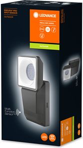 LEDVANCE LED Floodlight with sensor, dark grey (matt) ENDURA&reg; PRO SPOT SENSOR 8W 4000K 750Lm IP55 IK05 840 DG 4058075228887 | Elektrika.lv