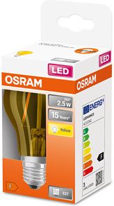 LEDVANCE LED Bulb ST CLAS A15 2.5W E27 2200K YELLOW 235lm ND 4058075433922 | Elektrika.lv