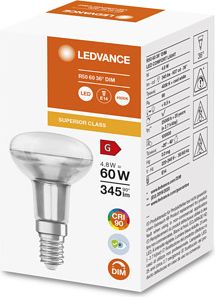 LEDVANCE LED SUPERIOR R50 60 36 &deg; 4.8 W/4000 K E14 4058075759688 | Elektrika.lv