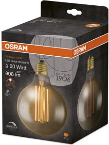 LEDVANCE Vintage 1906 LED DIM 60 8.8 W/2200 K E27 4058075761810 | Elektrika.lv