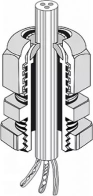 Hensel Cable gland IP66 M20 light-grey ADG 20 | Elektrika.lv