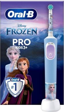 Oral-B Oral-B | Vitality PRO Kids Frozen | Electric Toothbrush | Rechargeable | For children | Blue | Number of brush heads included 1 | Number of teeth brushing modes 2 VITALITY PRO FROZEN