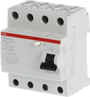 ABB 4P AC 300mA FH204AC-40/0.3 Residual Current Circuit Breaker (RCCB) 2CSF204003R3400 | Elektrika.lv