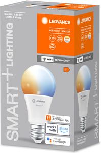 LEDVANCE SMART+ WiFi Classic Tunable White 230V TW FR E27 SINGLE PACK 4058075778412 | Elektrika.lv