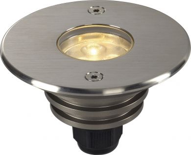 SLV DASAR LED inground fitting, round, stainless steel 316, 6.5W, 3000K, 12-25V, IP67 233500 | Elektrika.lv