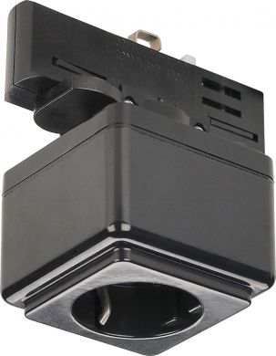 SLV EUTRAC power socket adapter, black 145700 | Elektrika.lv