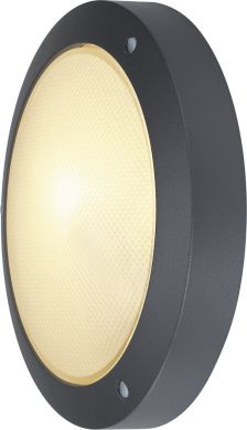 SLV BULAN wall and ceiling light, round, anthracite, E14, max. 60W, frosted glass 229075 | Elektrika.lv