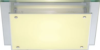 SLV GLASSA SQUARE 2x E27 max 2x 60W ceiling luminaire, white 155180 | Elektrika.lv