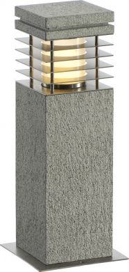 SLV ARROCK GRANITE 40 bollard light, granite, salt &amp; pepper, E27, max. 15W, IP44 231410 | Elektrika.lv