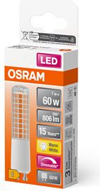 LEDVANCE LED Лампа T SLIM 60 320° 7W GU10 2700K 806lm DIM 4058075607378 | Elektrika.lv