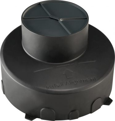 SLV DASAR® PREMIUM DN160 Inground mounting pot, black 1000655 | Elektrika.lv