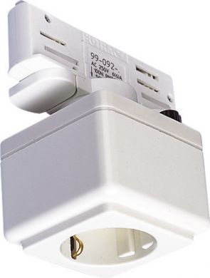 SLV EUTRAC power socket adapter, white 1001525 | Elektrika.lv