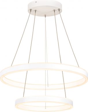 SLV ONE DOUBLE PD PHASE UP/DOWN, Indoor LED pendant, 35W, CCT switch 2700/3000K, white 1004766 | Elektrika.lv